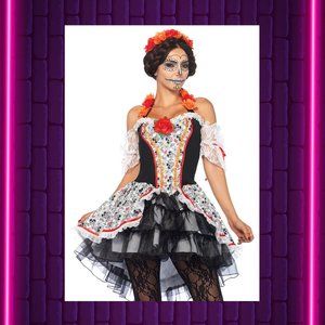 SUGAR SKULL SENORITA | XL | DIA DE LOS MUERTOS COSTUME